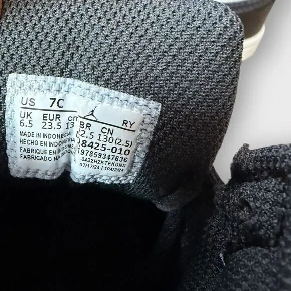 Nike Air Jordan 1 Mid Shoes Toddler TD size 7C Black White Noir DQ8425-010 NIB - Picture 10 of 12